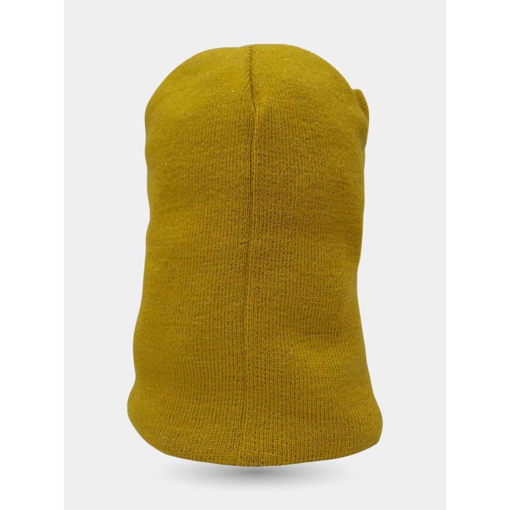 Passamontagna Liu Jo giallo senape visto da dietro