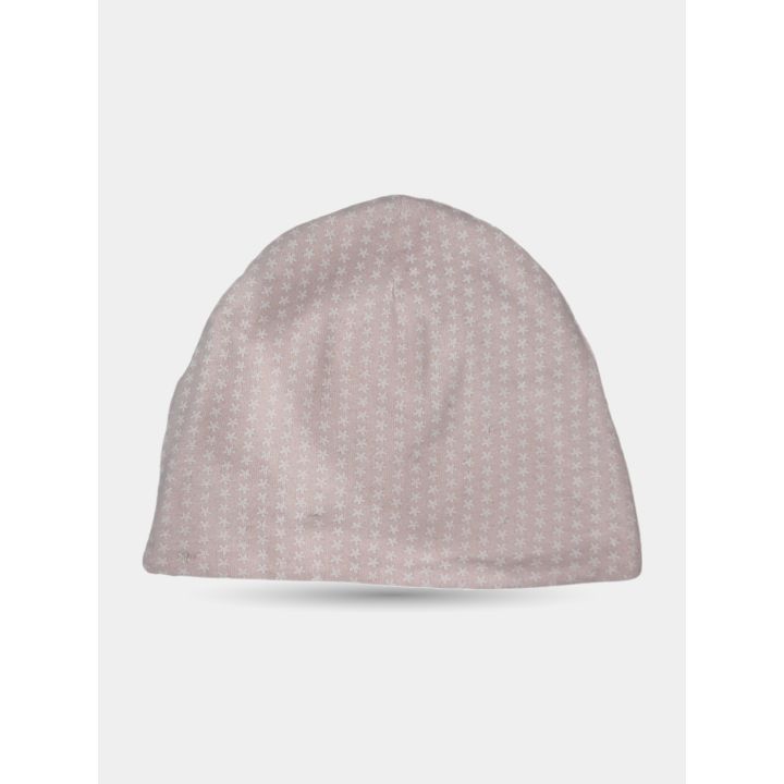 Retro del cappellino rosa a stelline bianche