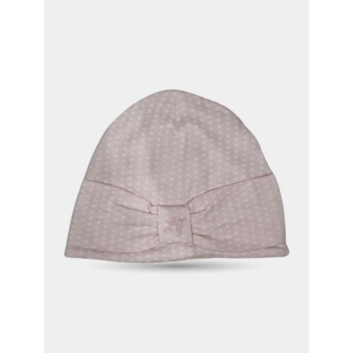 Cappellino Liu Jo rosa a stelline con fiocco, vista frontale