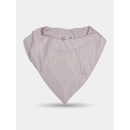 Bavaglino Liu Jo rosa a bandana con stelline bianche, vista frontale