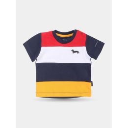 T-shirt Harmont & Blaine a righe multicolore da neonato, vista frontale