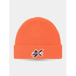 Cappello SUN68 arancione fluo con risvolto vista frontale