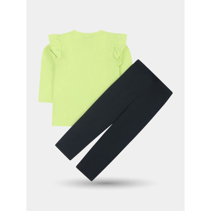 Retro del completo Pinko verde lime e blu notte
