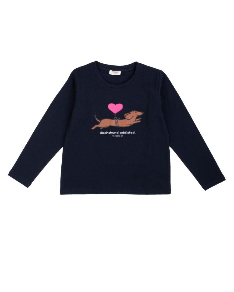 T-shirt Vicolo Bambine e ragazze Blu - Autunno/Inverno