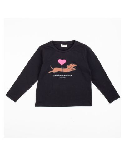 T-shirt Vicolo Bambine e ragazze Nero - Autunno/Inverno