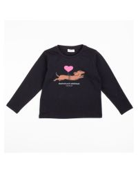 T-shirt Vicolo Bambine e ragazze Nero - Autunno/Inverno