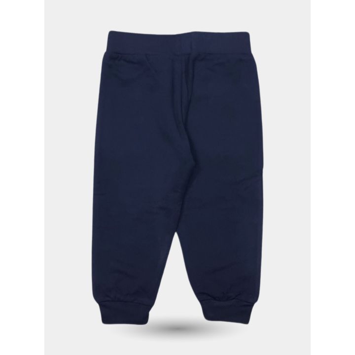 Retro del pantalone blu notte della tuta Kappa da bimba