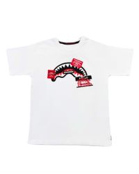 Sprayground - T-shirt - Bambini e ragazzi - SPY-1035WHT-LABEL-SHARK-CREW