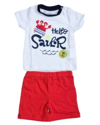 Completo Pastello Bimbo Rosso