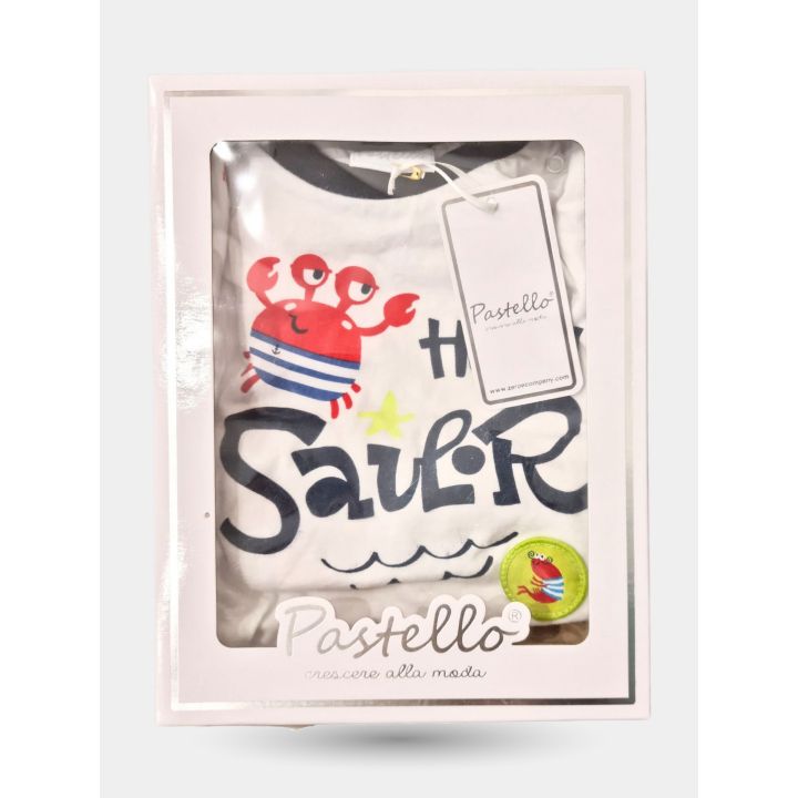 Stampa del granchietto Hello Sailor vista nella scatola Pastello