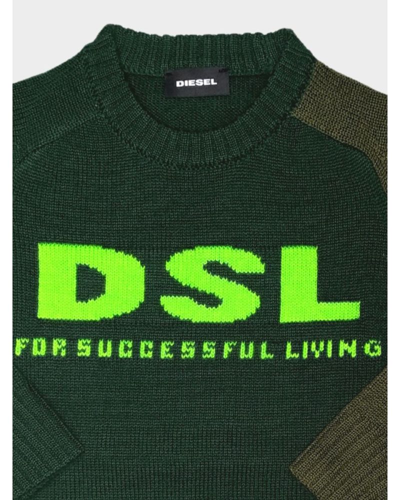 Maglia Diesel Bambini e ragazzi Verde - Autunno/Inverno