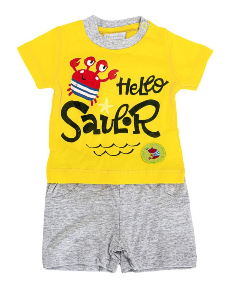 Completo Pastello Bimbo Giallo
