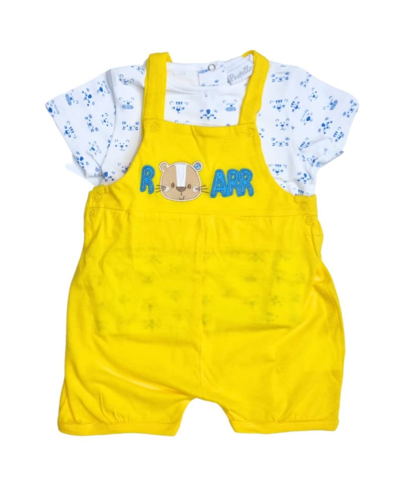 Salopette Pastello Bimbo Giallo