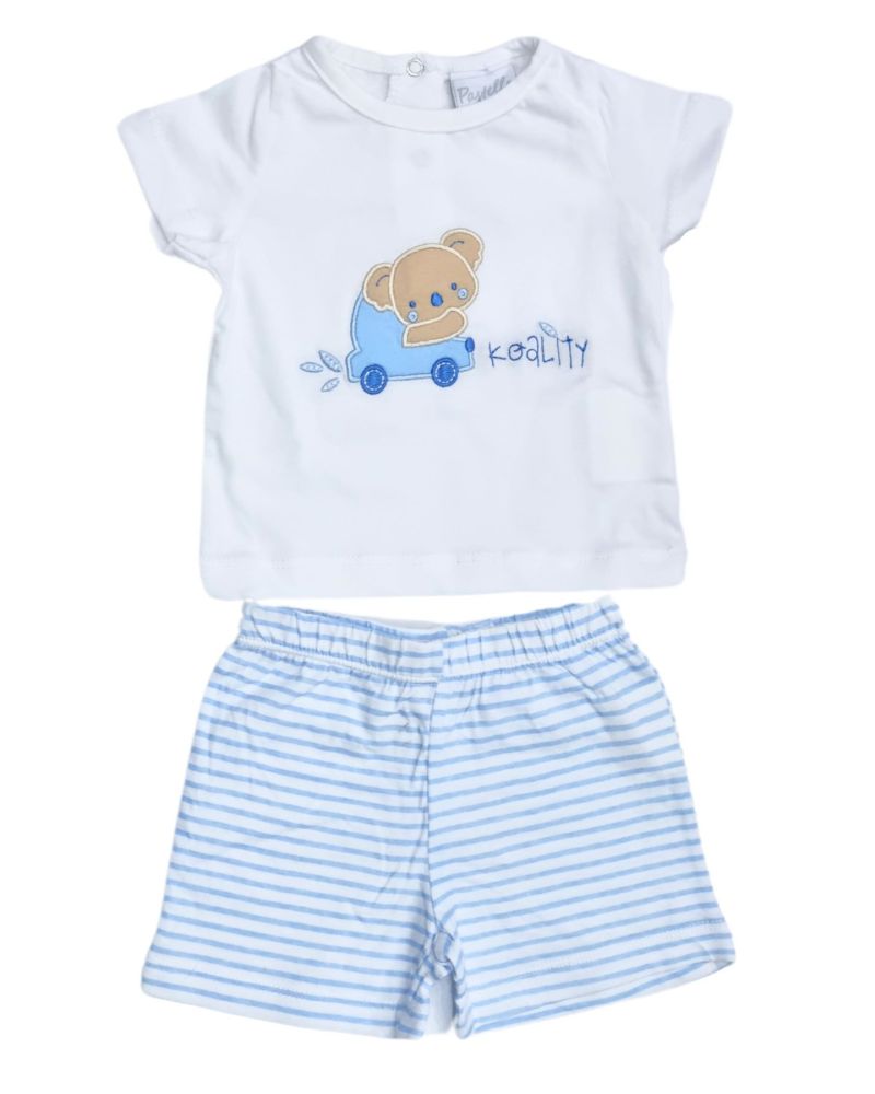 Completo Pastello Bimbo Celeste