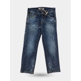 Jeans El Charro blu effetto usurato da ragazzo, vista frontale