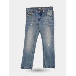 Jeans El Charro blu chiaro sfumato da ragazzo, vista frontale