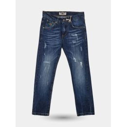 Jeans El Charro blu medio strappati sulle cosce, vista frontale