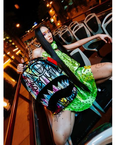 Sprayground - Zaino - Unisex - 910B1295NSZ-GRAFFITI-SHARKMOUTH-THROWS