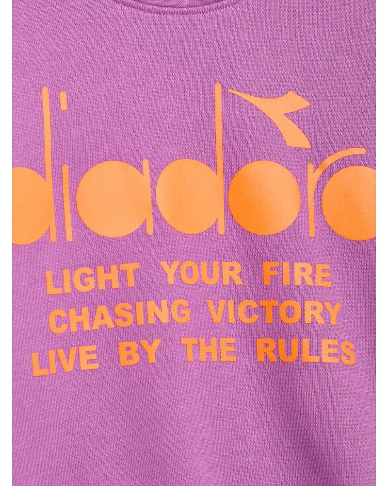 Felpa Diadora Bambine e ragazze Lilla