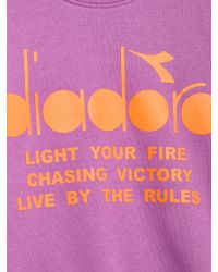 Felpa Diadora Bambine e ragazze Lilla