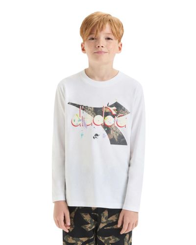 T-shirt Diadora Bambini e ragazzi Bianco - Primavera/Estate