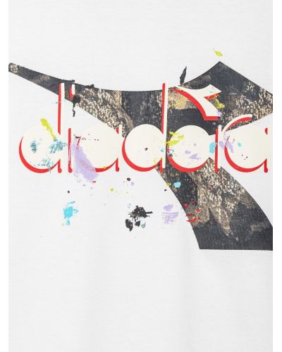 T-shirt Diadora Bambini e ragazzi Bianco - Primavera/Estate
