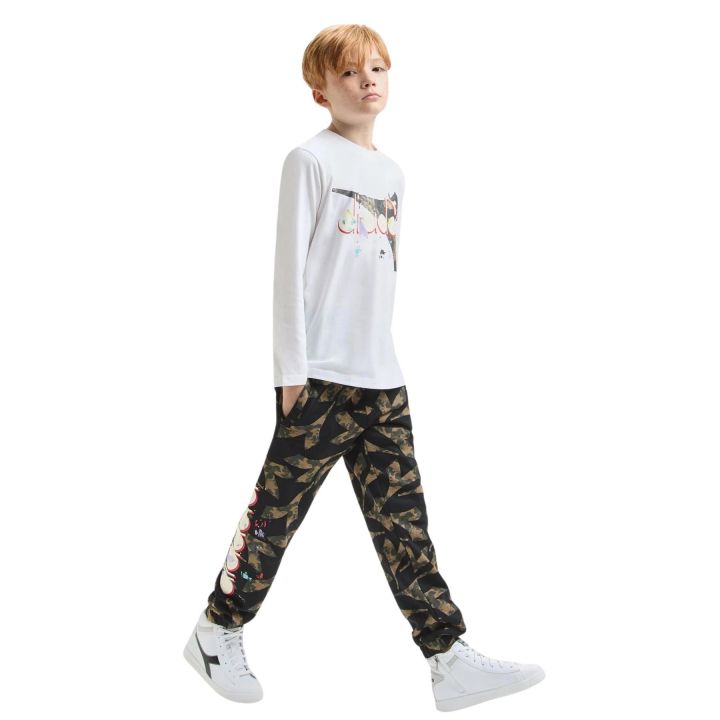 T-shirt Diadora Bianco Bambini E Ragazzi | Tamaiti