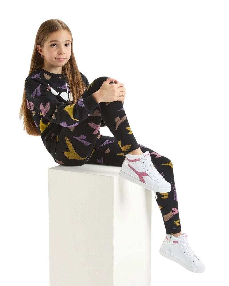 Felpa Diadora Bambine e ragazze Nero - Autunno/Inverno