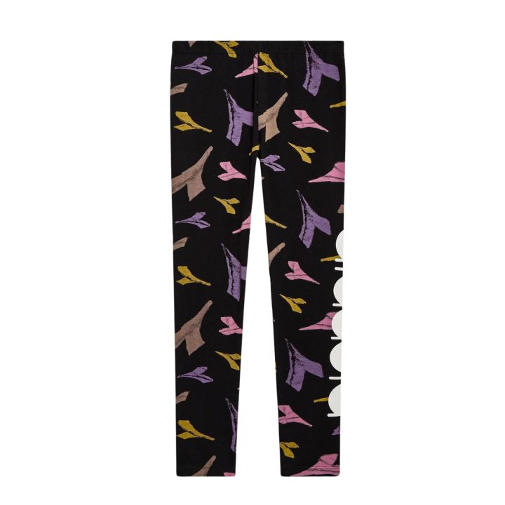 Leggings Diadora Bambine e ragazze Nero