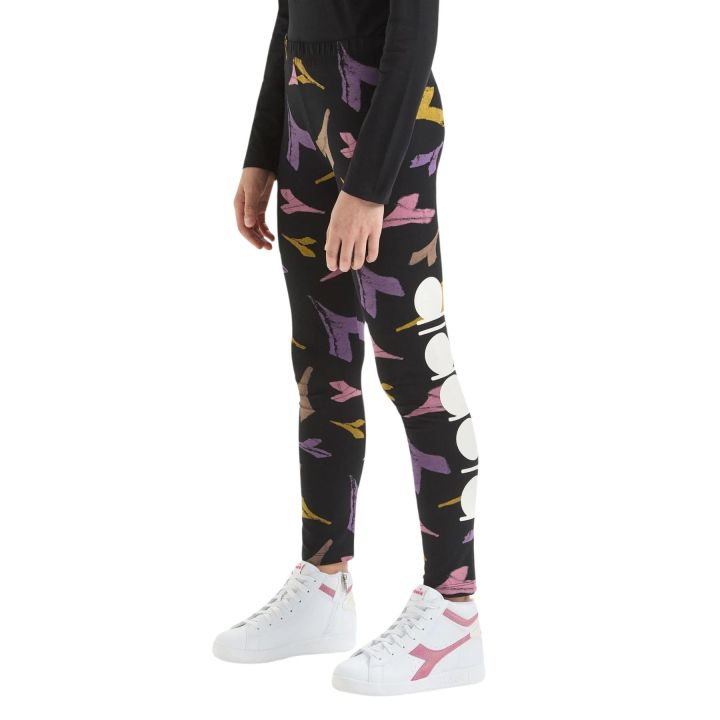 Leggings Diadora Bambine e ragazze Nero - Autunno/Inverno