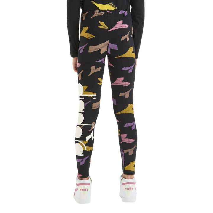 Leggings Diadora Bambine e ragazze Nero - Autunno/Inverno
