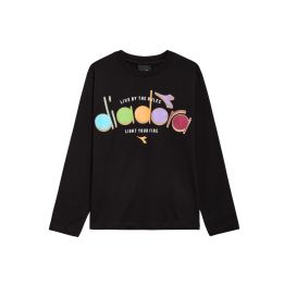 T-shirt Diadora Bambini e ragazzi Nero