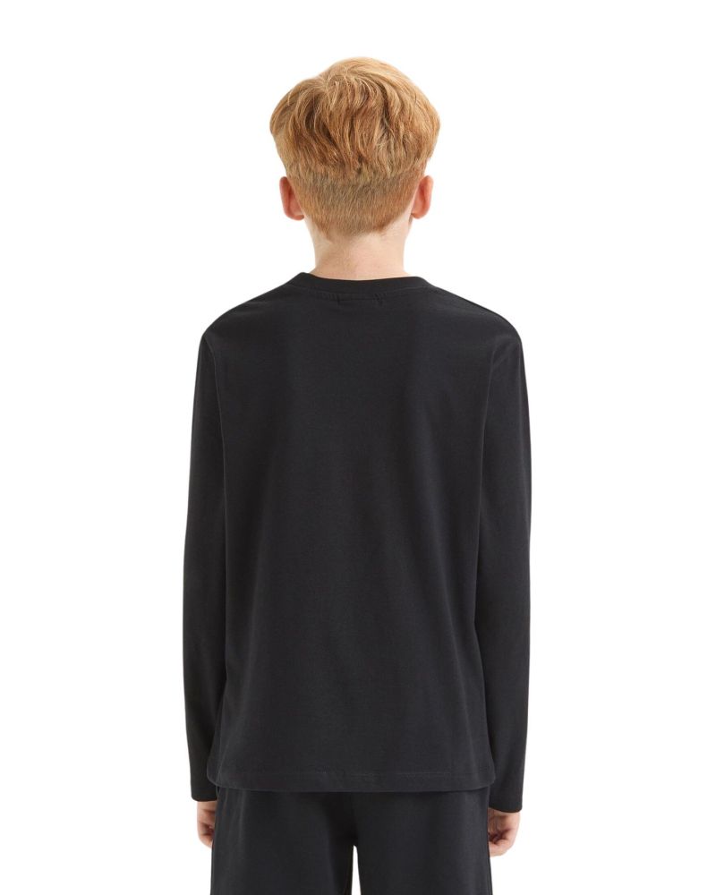 T-shirt Diadora Bambini e ragazzi Nero - Primavera/Estate