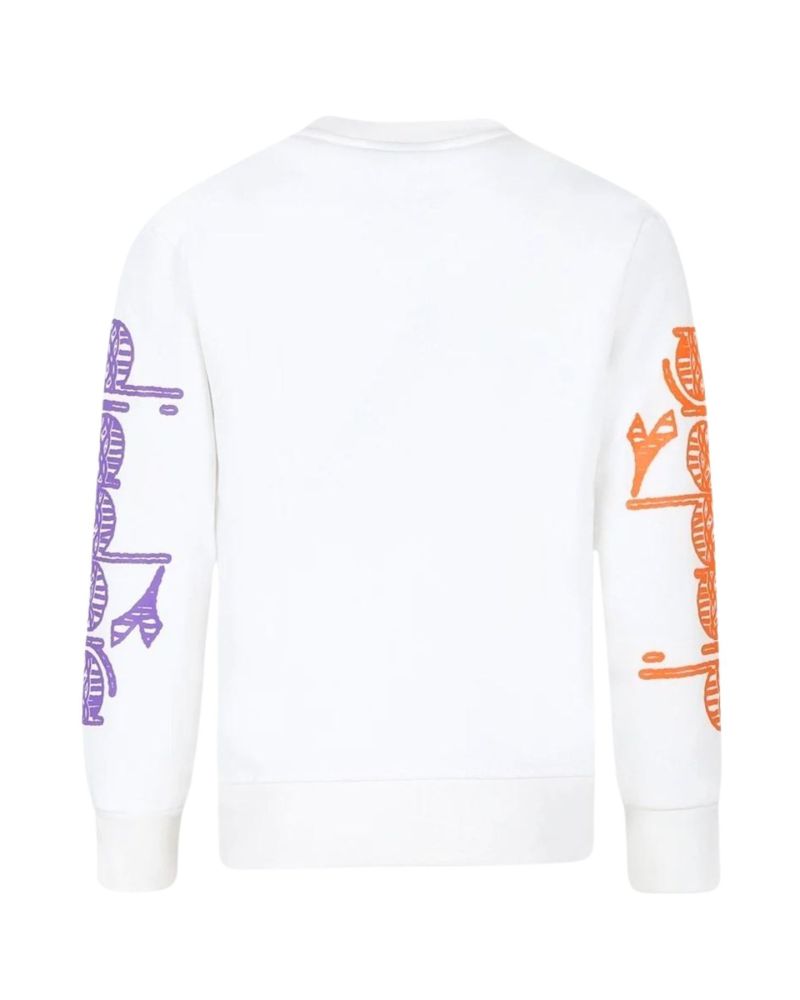 Felpa Diadora Bambini e ragazzi Latte - Autunno/Inverno