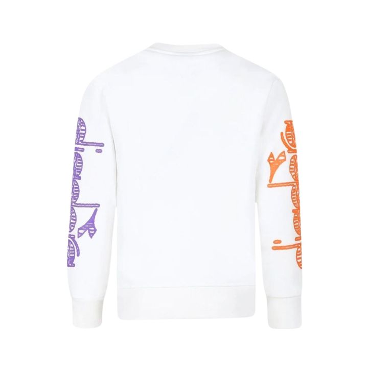 Felpa Diadora Bambini e ragazzi Latte - Autunno/Inverno
