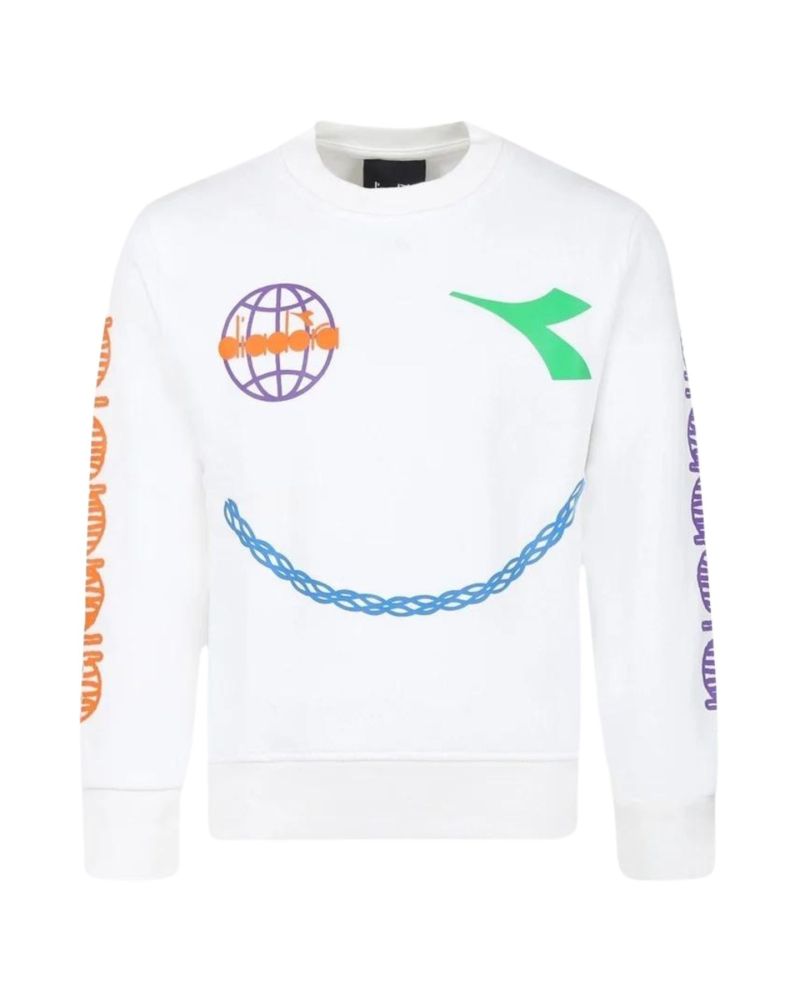 Felpa Diadora Bambini e ragazzi Latte - Autunno/Inverno