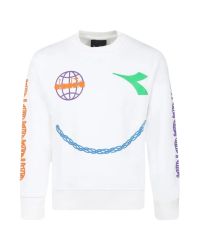 Diadora - Felpa - Bambini e ragazzi - F3DIBBSW072-FELPA-UNISEX-CREMA