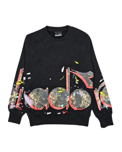 Felpa Diadora Bambini e ragazzi Nero - Autunno/Inverno