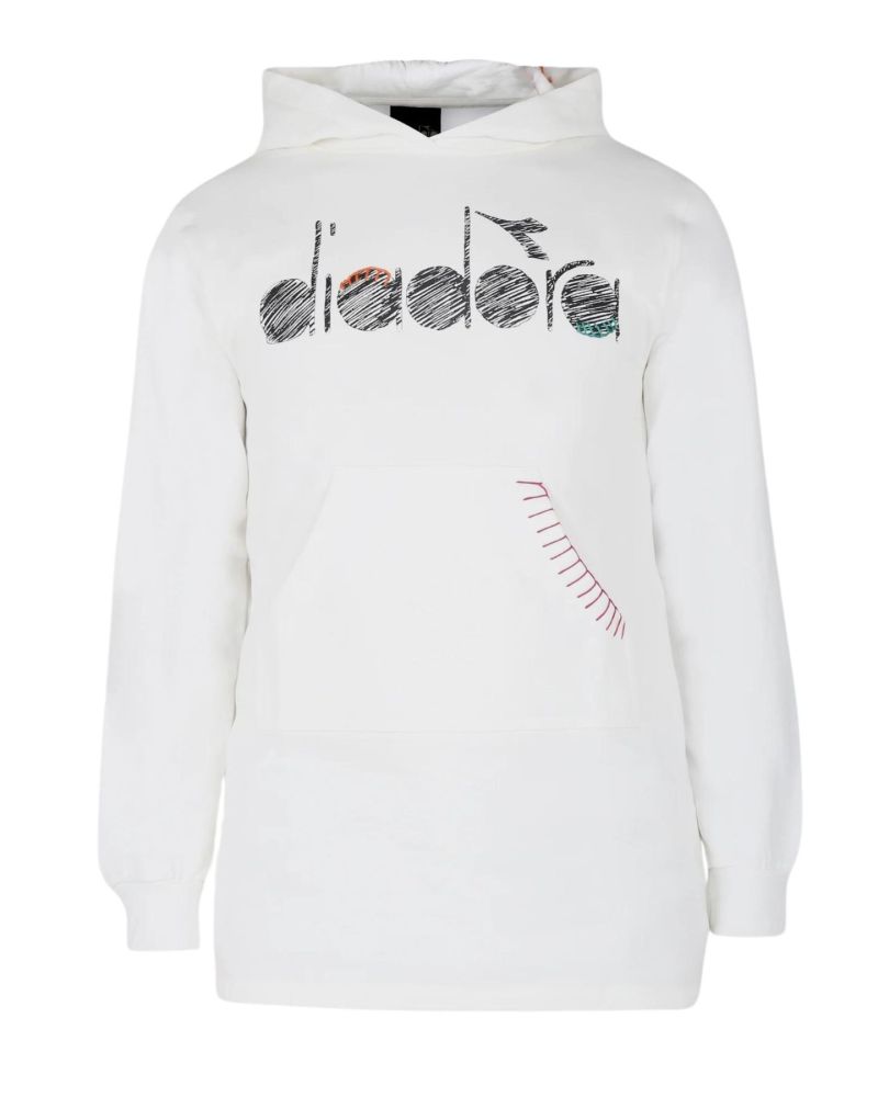 Felpa Diadora Bambine e ragazze Latte - Autunno/Inverno