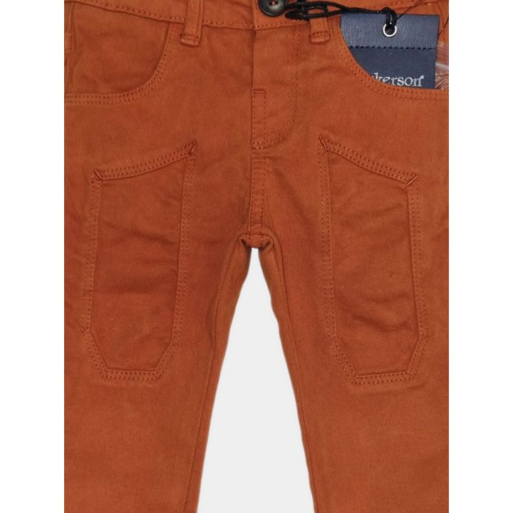Toppe tono su tono sul davanti dei pantaloni Jeckerson arancioni