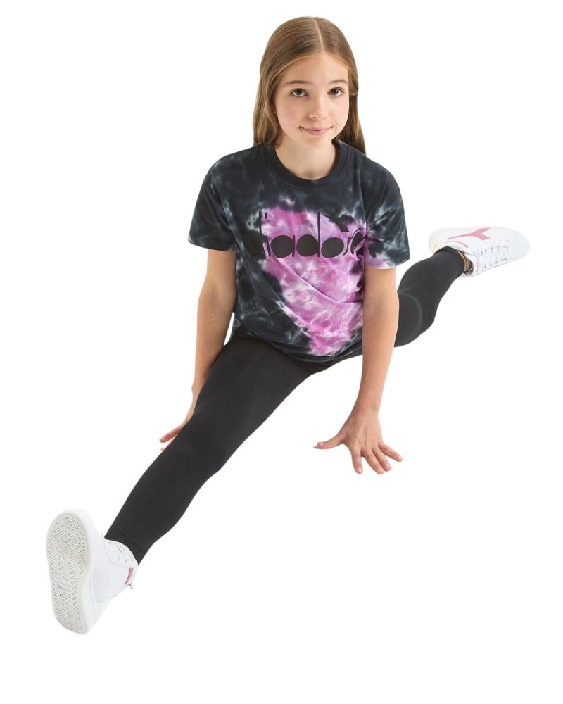 Leggings Diadora Bambine e ragazze Nero - Autunno/Inverno