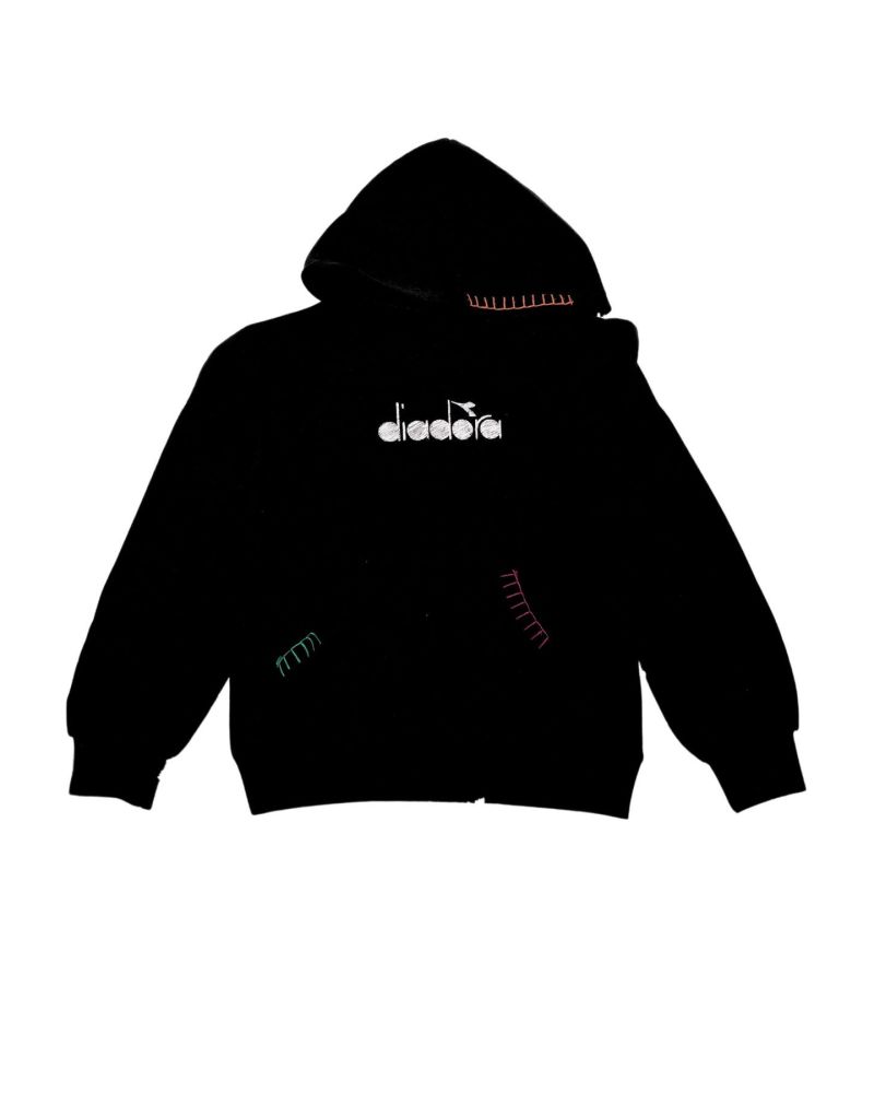 Felpa Diadora Bambini e ragazzi Nero