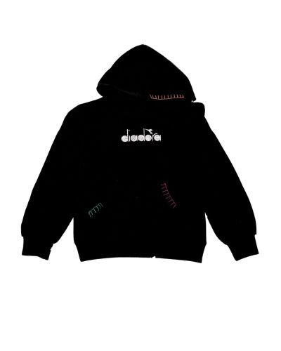 Felpa Diadora Bambini e ragazzi Nero
