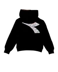 Diadora - Felpa - Bambini e ragazzi - F3DIJGHS098-FELPA-CAPPUCCIO-NERO