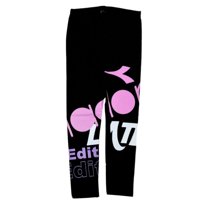 Leggings Diadora Bambine e ragazze Nero - Autunno/Inverno