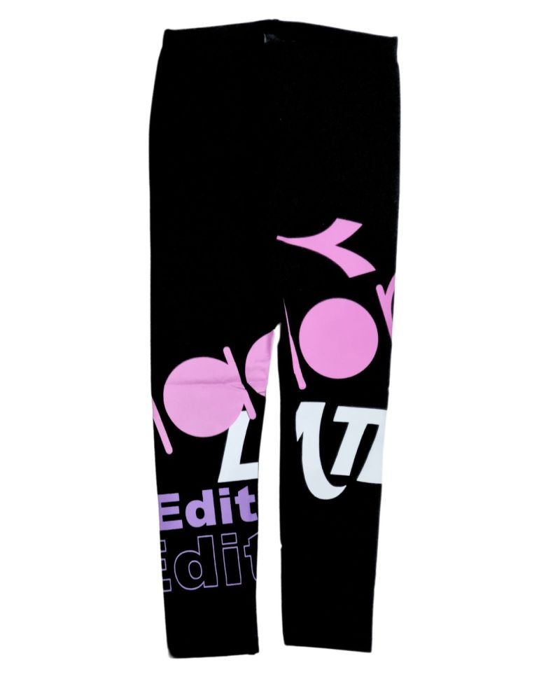 Leggings Diadora Bambine e ragazze Nero - Autunno/Inverno