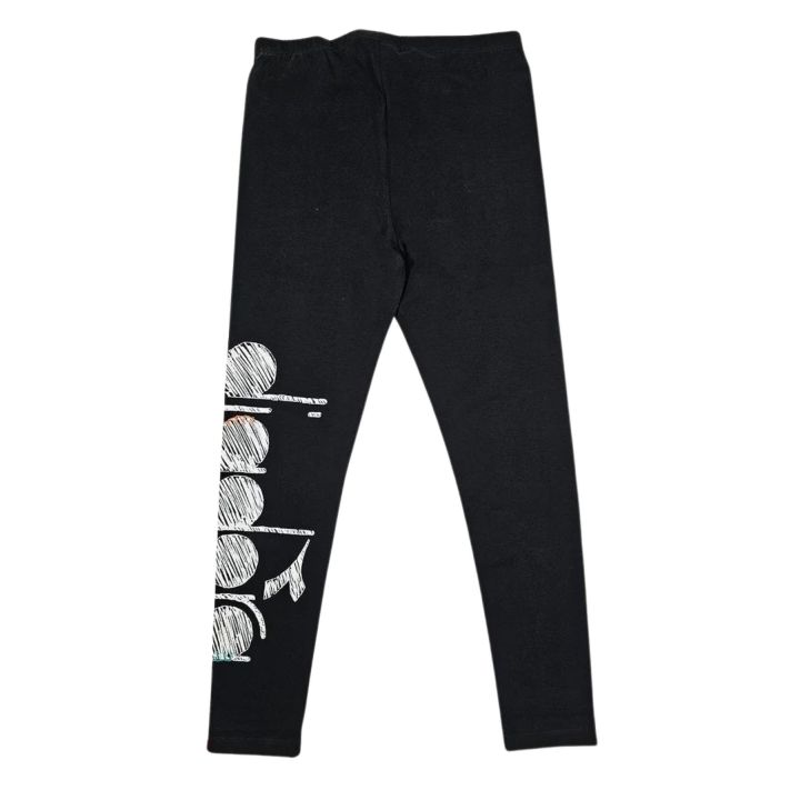 Leggings Diadora Bambine e ragazze Nero