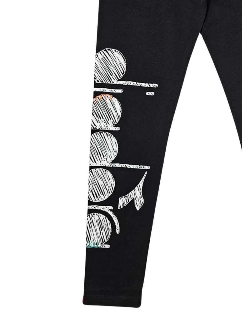 Leggings Diadora Bambine e ragazze Nero - Autunno/Inverno