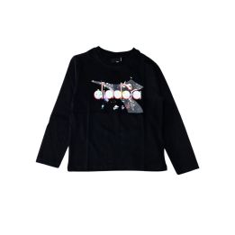 T-shirt Diadora Bambini e ragazzi Nero