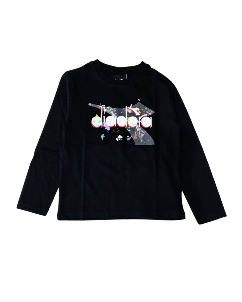 T-shirt Diadora Bambini e ragazzi Nero